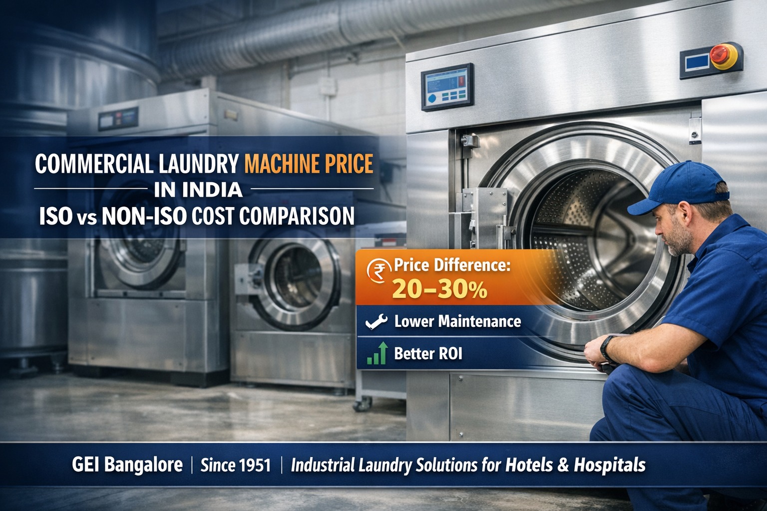 Commercial Laundry Machine Price in India: ISO vs Non-ISO Equipment Cost Comparison