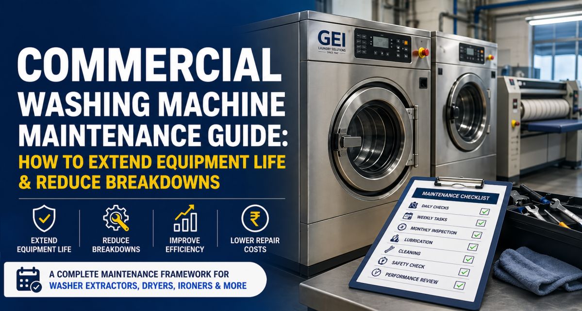 Commercial Washing Machine Maintenance Guide: How to Extend Equipment Life & Reduce Breakdowns