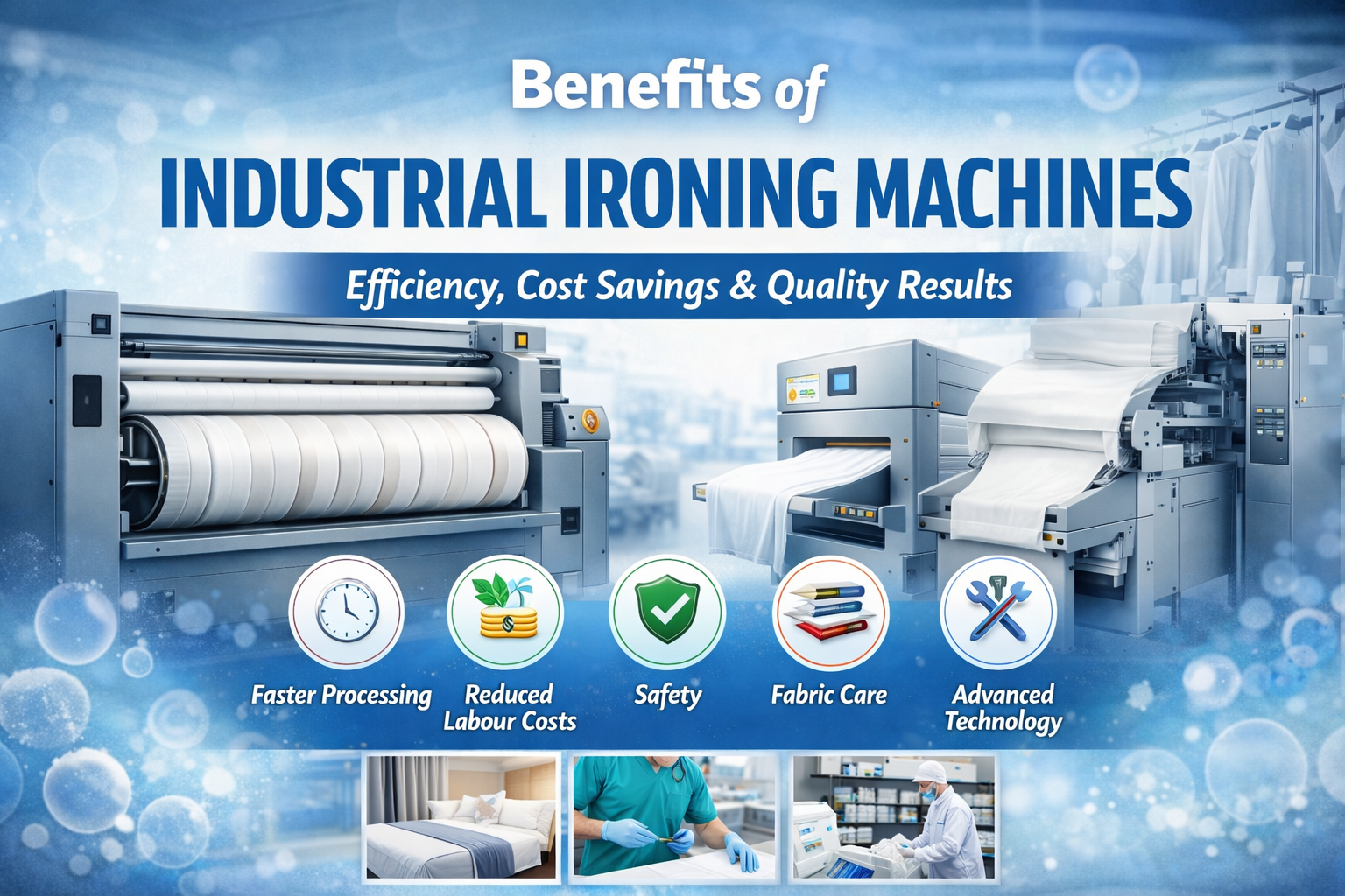 Benefits of Industrial Ironing Machines for Commercial Laundries